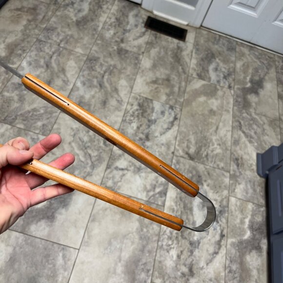 University Of Kentucky NEW BBQ Grilling Spatula & Tong Set Wood & Metal - Picture 8 of 10